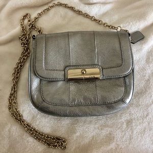 Coach Silver Small Crossbody Purse